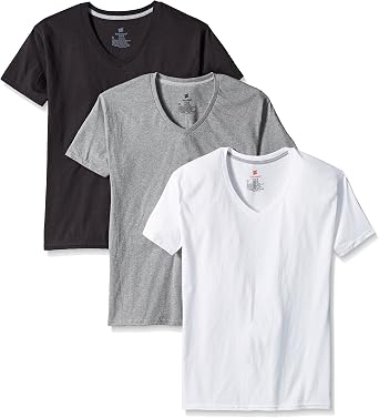 Hanes Men's 3-Pack Comfort Blend Dyed V 