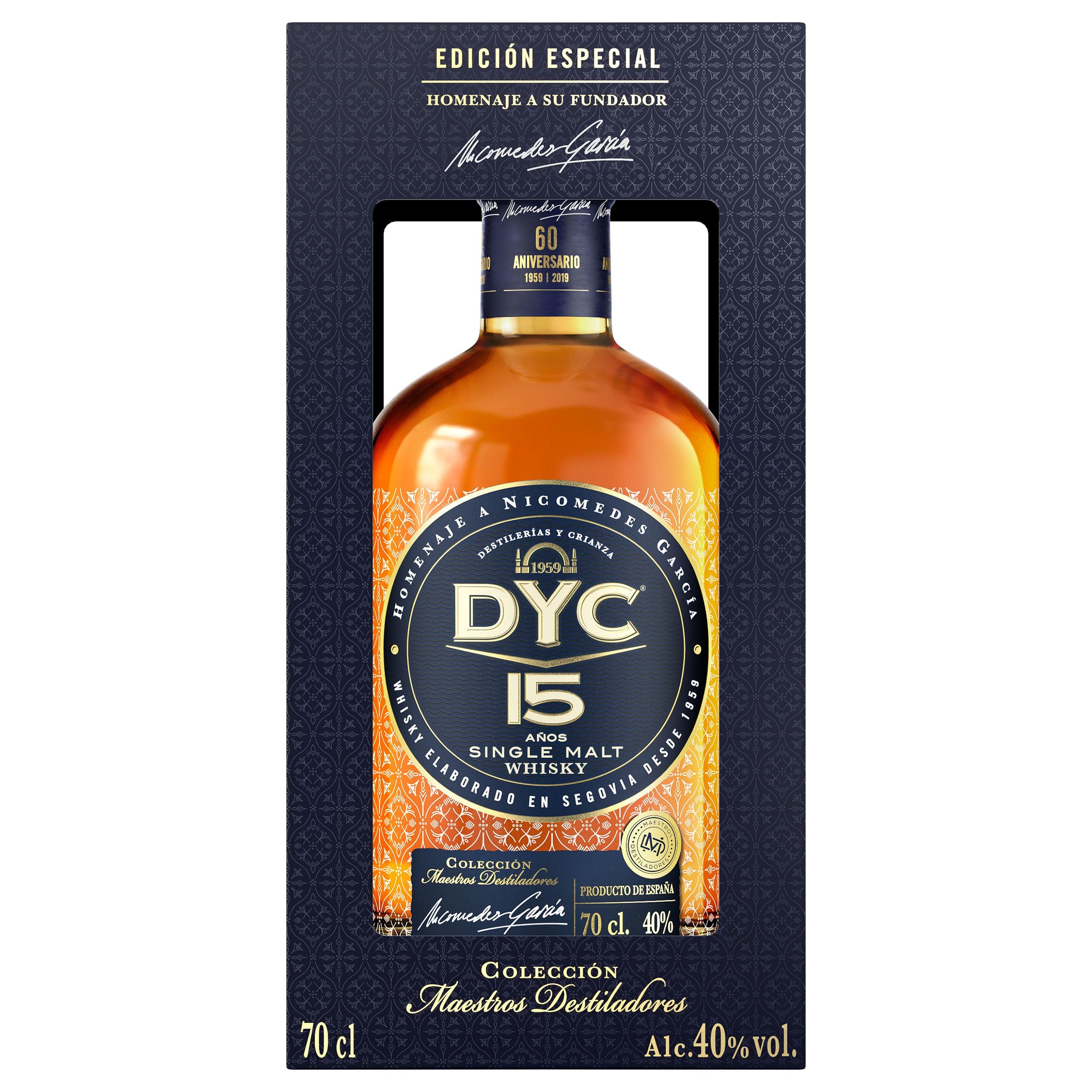 Dyc Edición Especial 60 Aniversario Single Malt Whisky 40%, 700ml