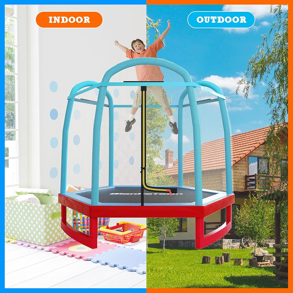 Amazon | Blanketown 7フィート トランポリン 子供用 安全囲い