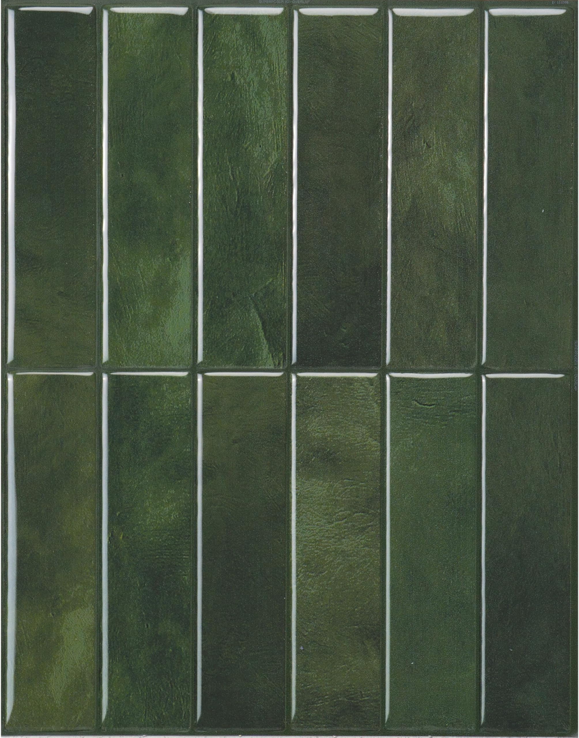 Smart Tiles SMART TILES Peel and Stick Backsplash - 5 Sheets of 11.43'' x 9'' - 3D Adhesive Peel and Stick Tile Backsplash for Kitchen, Bathroom, Wall Tile, Sefrou Green