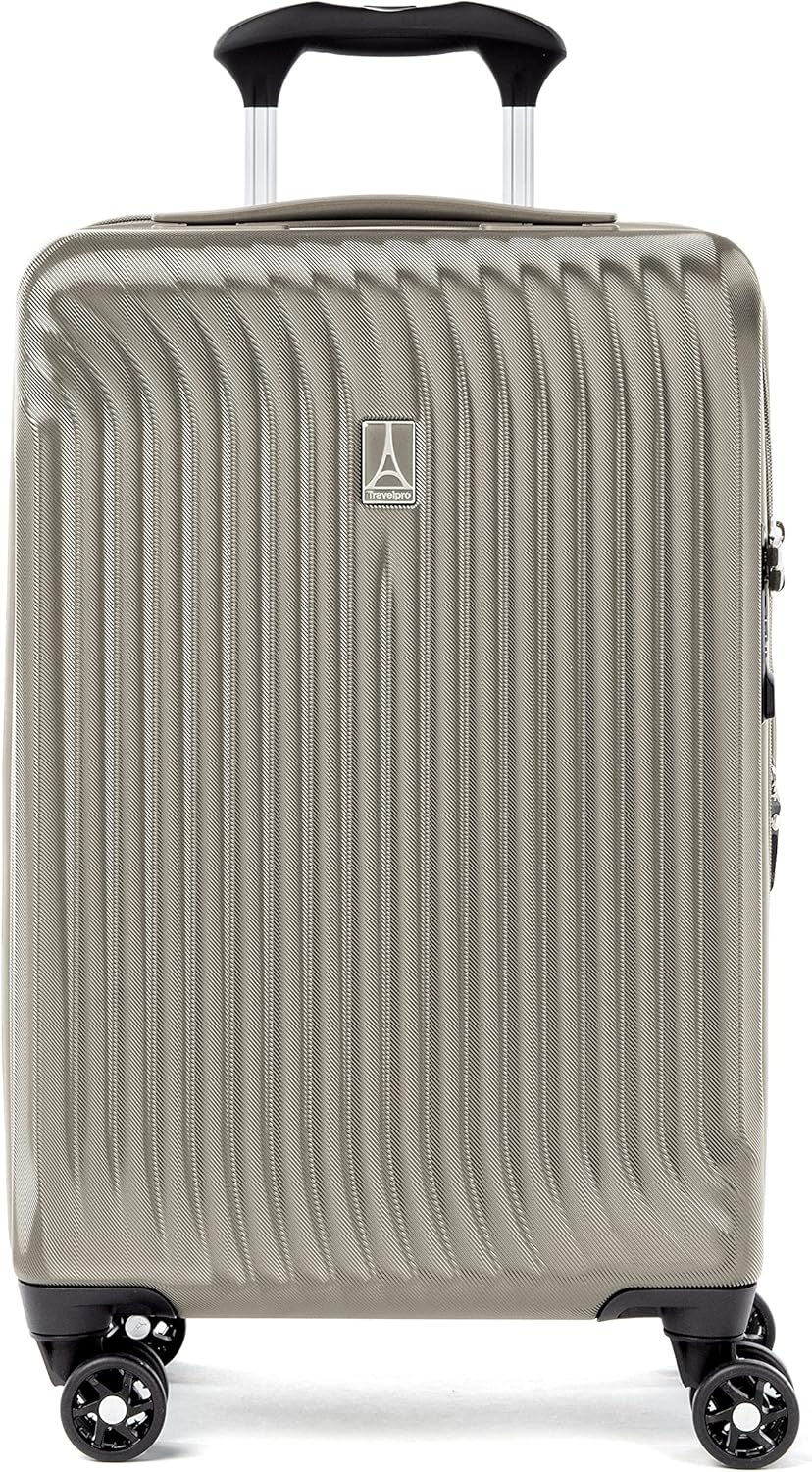 トラベルプロ メンズ Air CarryOn Champagne Expandable Hardside Maxlite Spinner