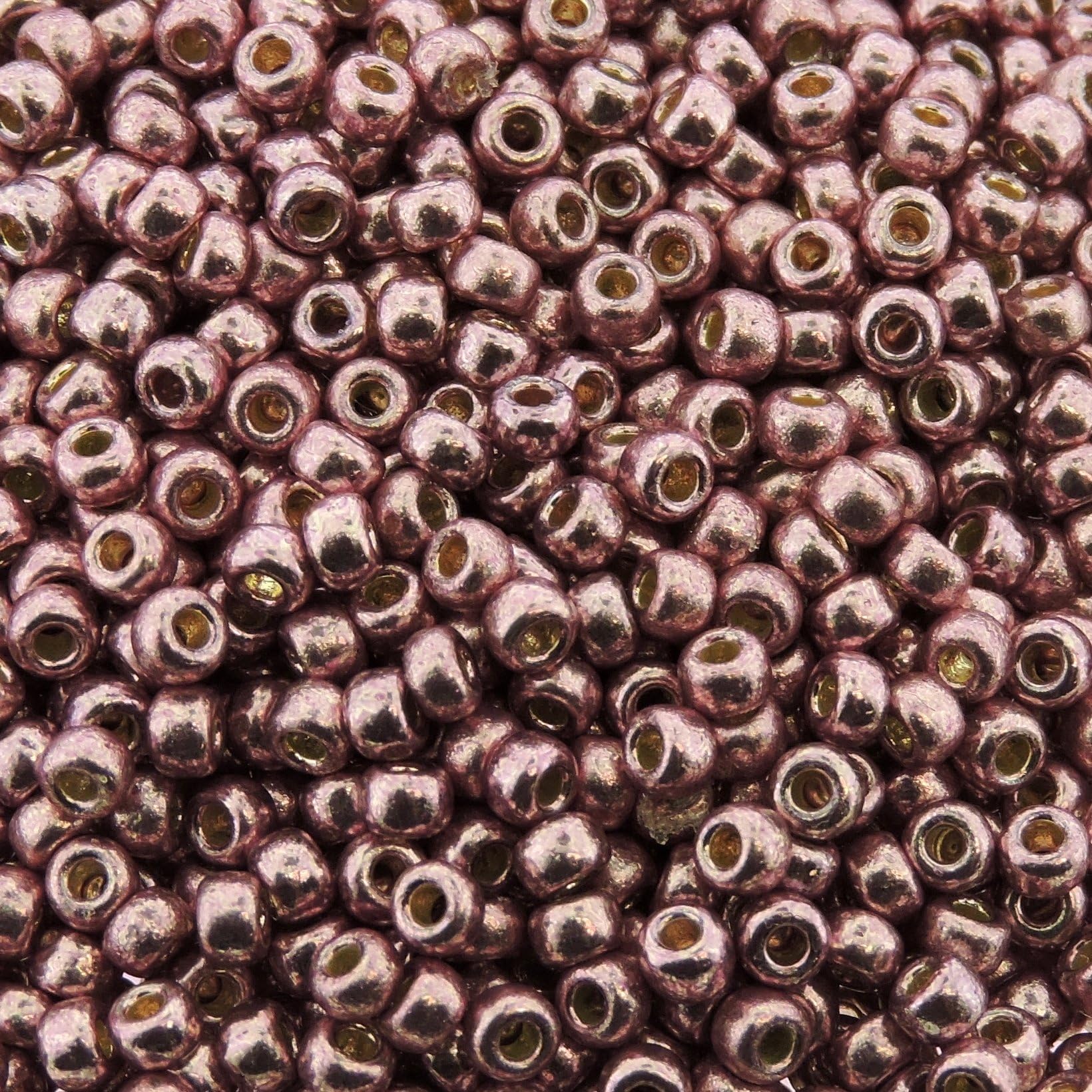 8/0 Dusty Orchid 22 Grams Rocailles 8 Seed Bead Duracoat Galvanized Approx 22 Gram Tube