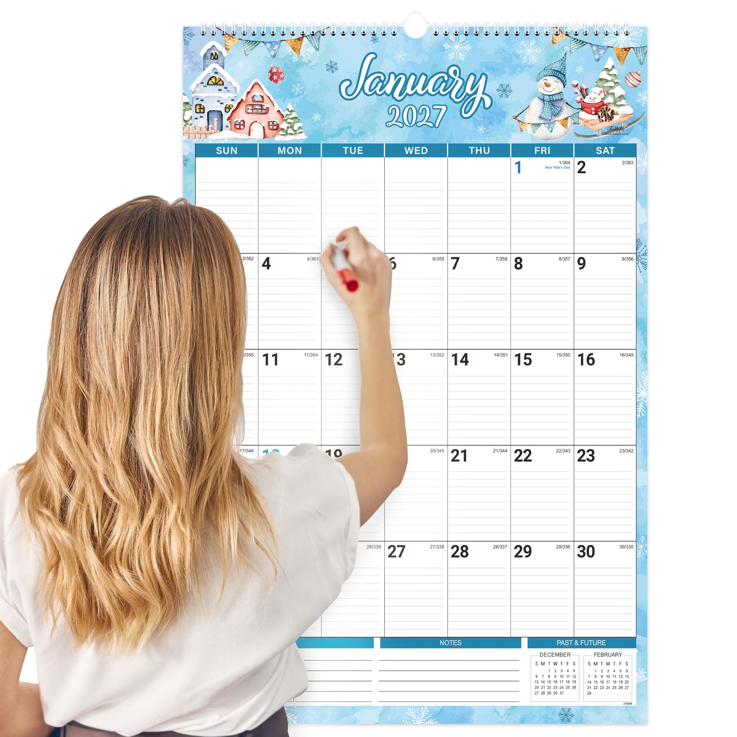 Kalender 2026 - Kalender 2026 Wand, Januar - Dezember 2026, 12 Monate