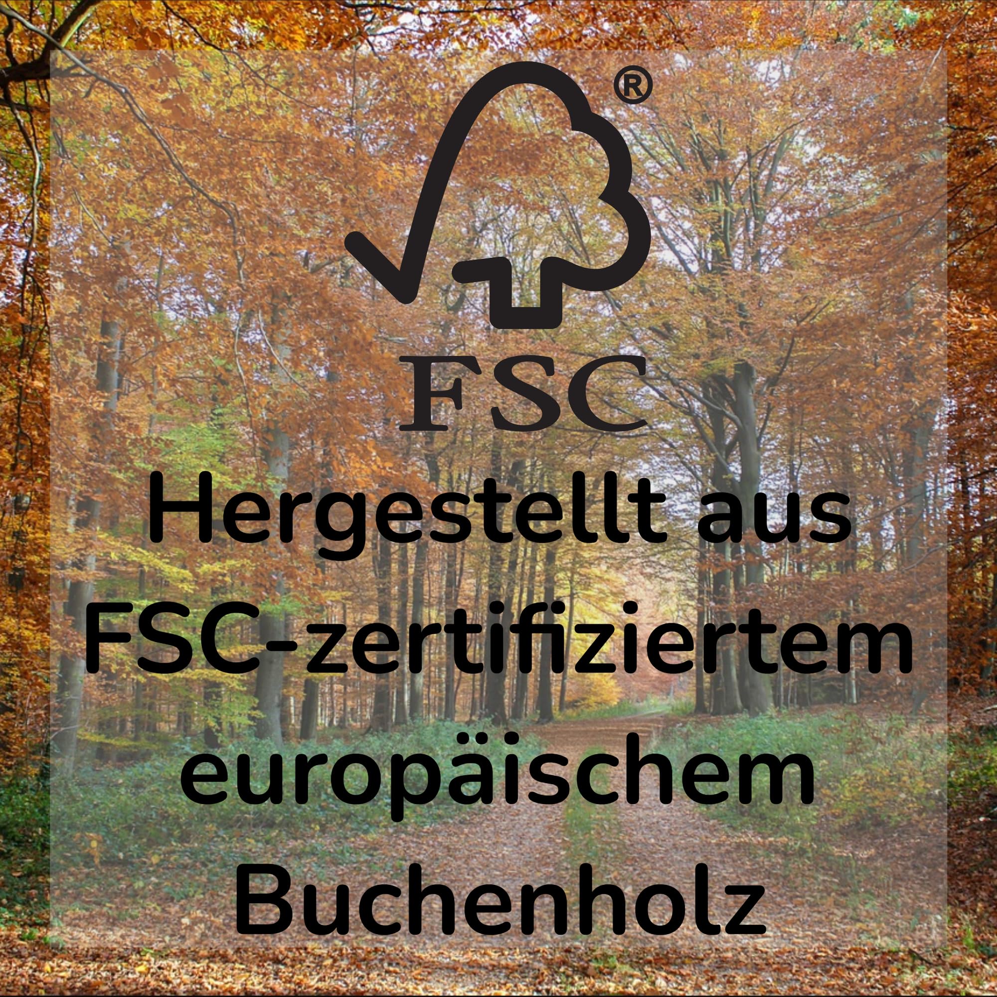 Frühstücksbrettchen Holz (FSC) Made in Europe, Holzbrett, Brotzeitbrett, Brettchen, Holzbrettchen, Vesperbrett, Schneidebretter, Jausenbrett Holz (48, Rechteckig)