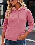 MAGCOMSEN Women's Sherpa Lined Hoodies Warm Fleece Thermal Sweatshirt Casual Winter Hooded Sweater with Pocket