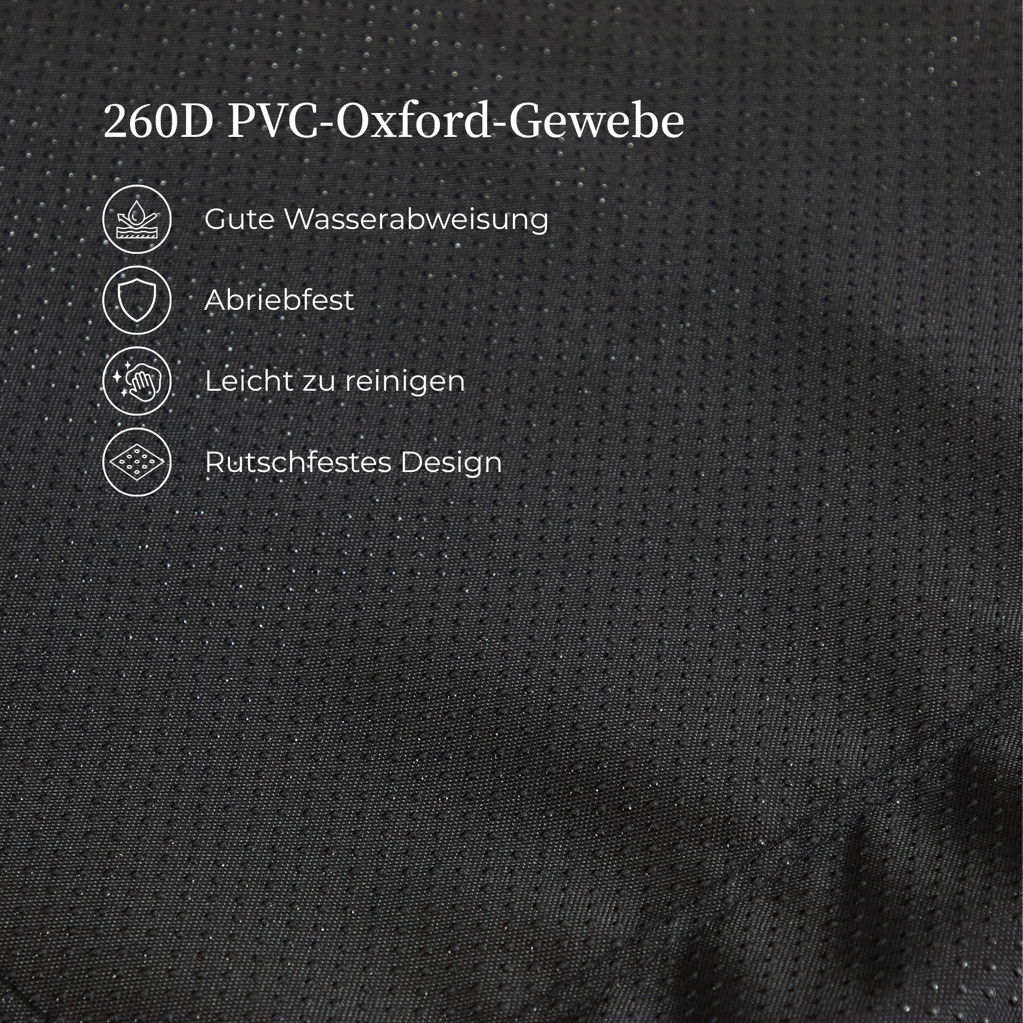 Loungesessel mit Ottoman, Liegestuhl & Relaxsessel aus Stahl, mit separatem Kissen und rutschfesten Fußpolstern – Outdoor Gartenstuhl für Entspannung im Freien, Garten & Balkon (Cremeweiß, Cord)