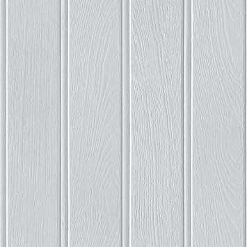 Arthouse Tongue & Groove Effect Wallpaper   Grey Wood Grain - Photographic Design   Rustic   Wood Slat Look - for Living Spaces & Feature Walls - 694300