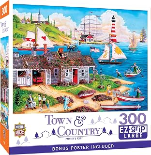 MasterPieces 300 Piece EZ Grip Jigsaw Puzzle - Painter's Point - 18"x24"