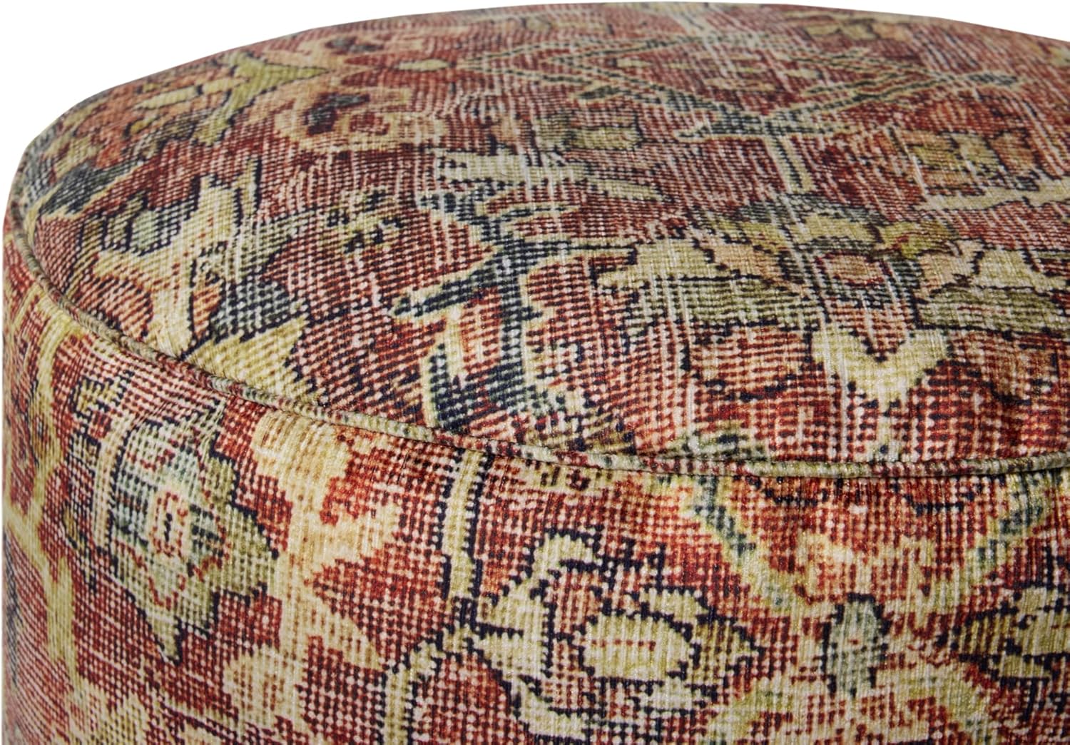 Loloi II Collection LPFLAY2 Spice 18" W x 18" D x 20" H Pouf