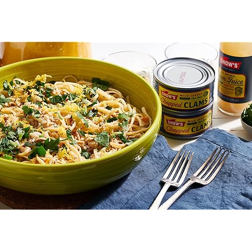 Snows Wild Caught Chopped Clams Canned, 6.5 Oz Can 5g