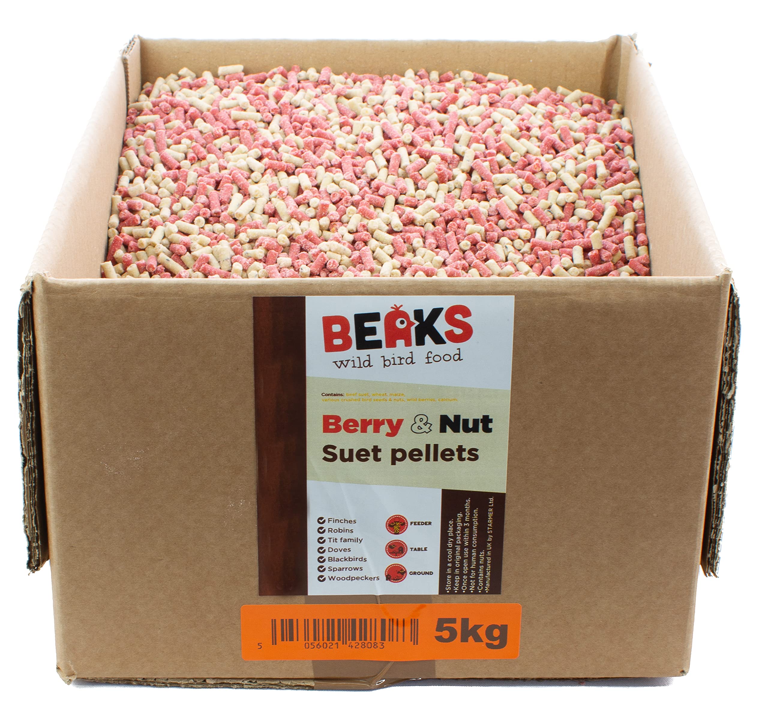 BERRY & NUT/suet feed pellets / 5kg