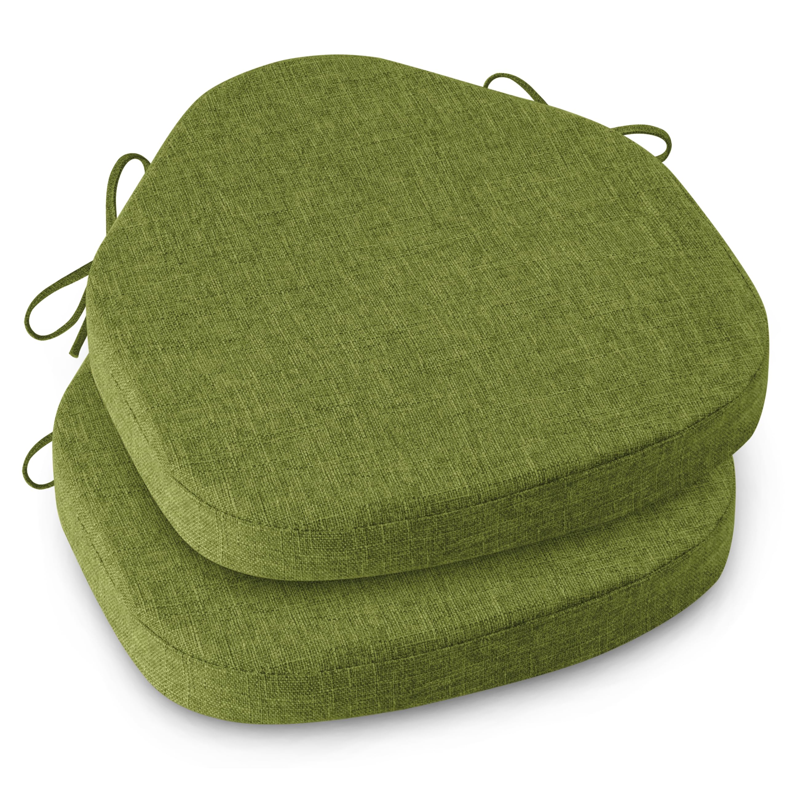 AddGrace Chair Cushions for Windsor Chairs Set of 2 Green 42x39.5 cm