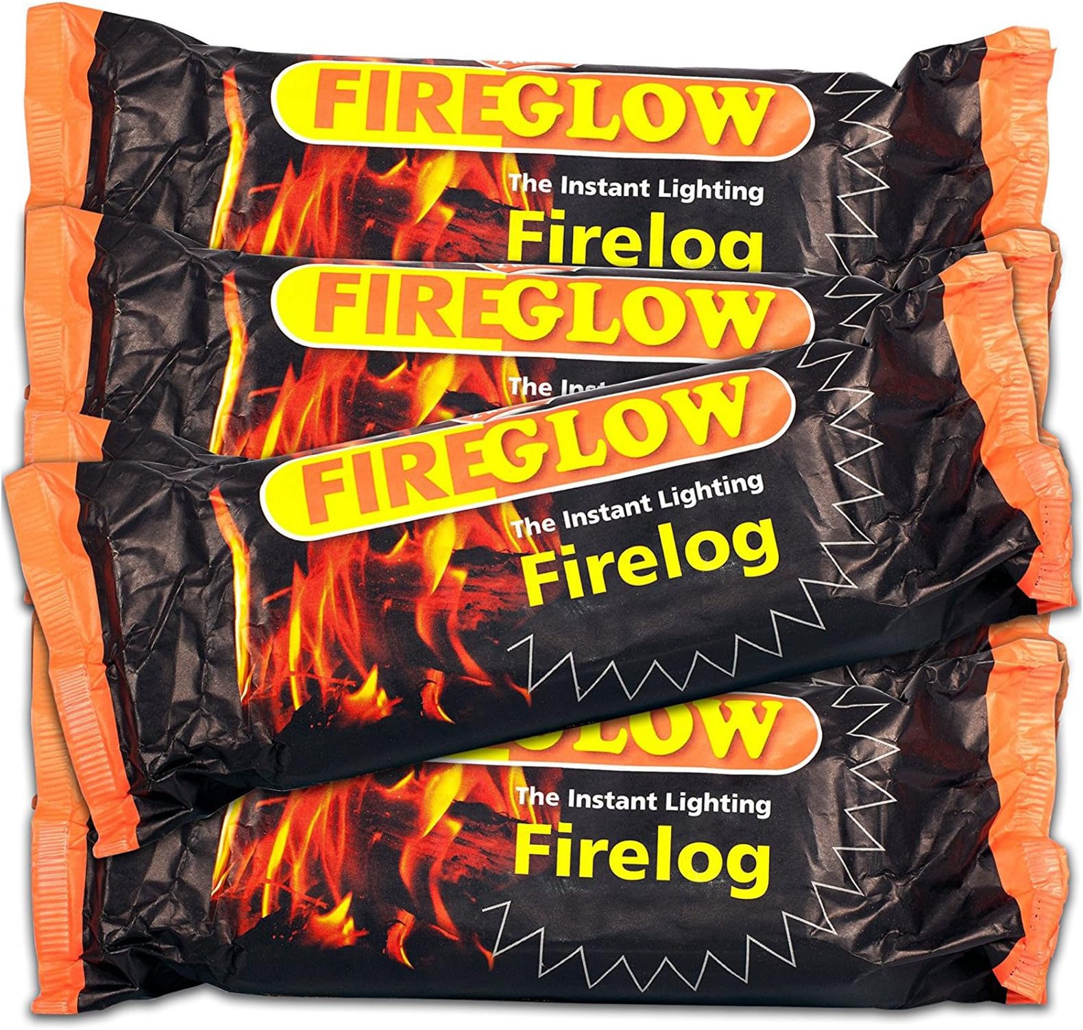FIREGLOW90 x The Instant Lighting Firelog Burns for up to 2 Hours