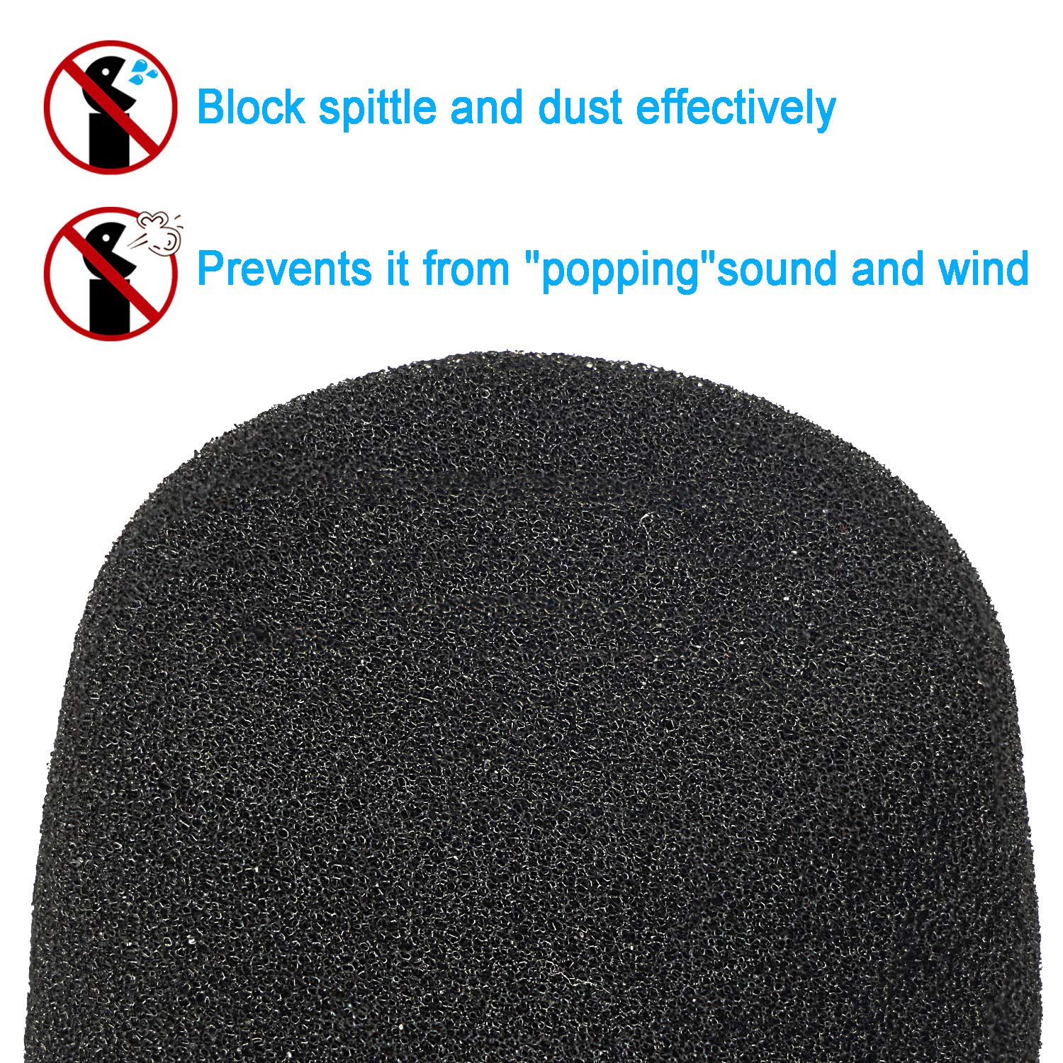 Filtro Pop compatible con Shure BETA 87A - Fundas de espuma para micrófono BETA 87C, SM87A, SM86, SM85 como A85WS (2 unidades) 3