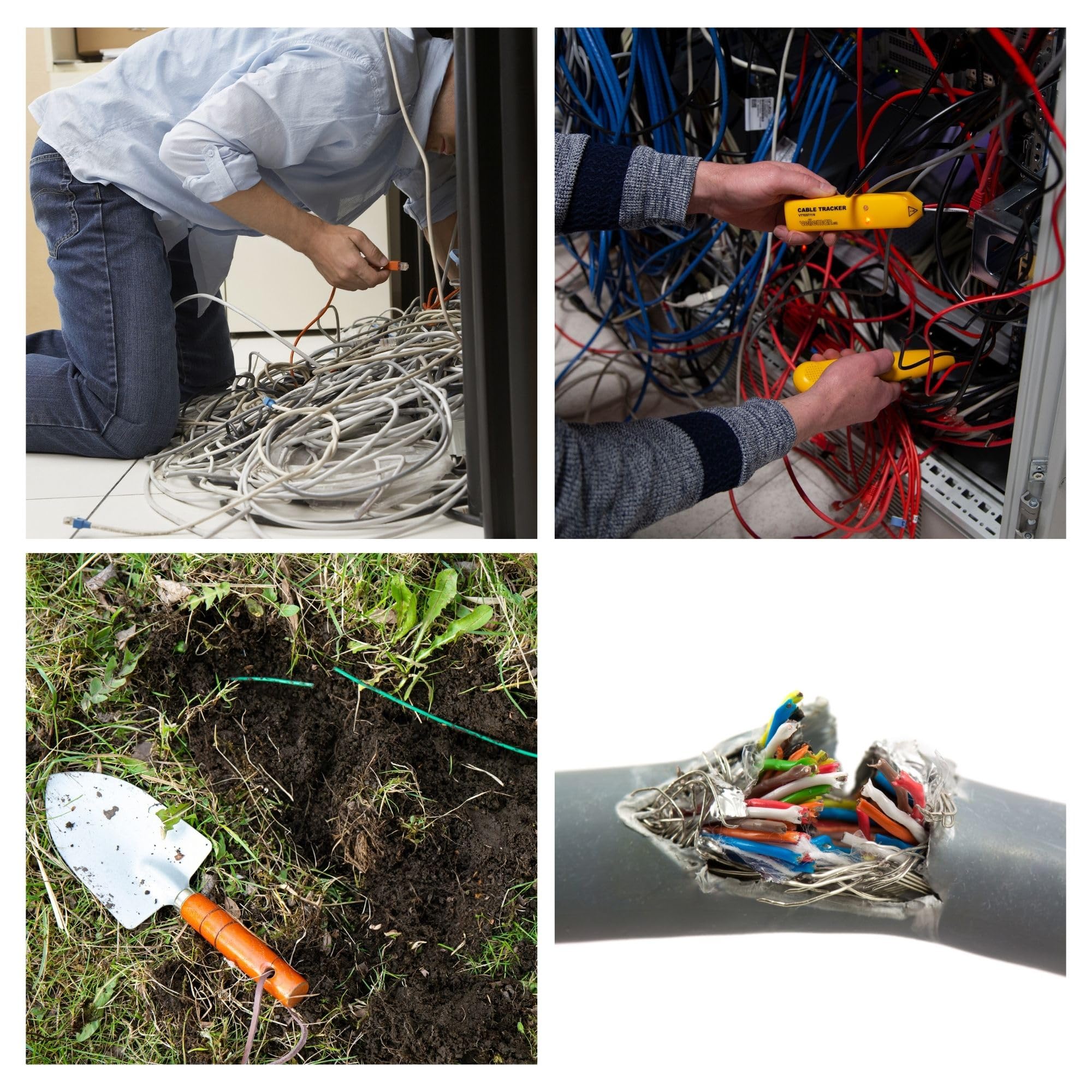 Velleman Leitungssucher und Kabeltester mit Tongenerator Perimeterdrähten für alle Roboterrasenmäher, elektrischen Verkabelungen und Telefonkabeln
