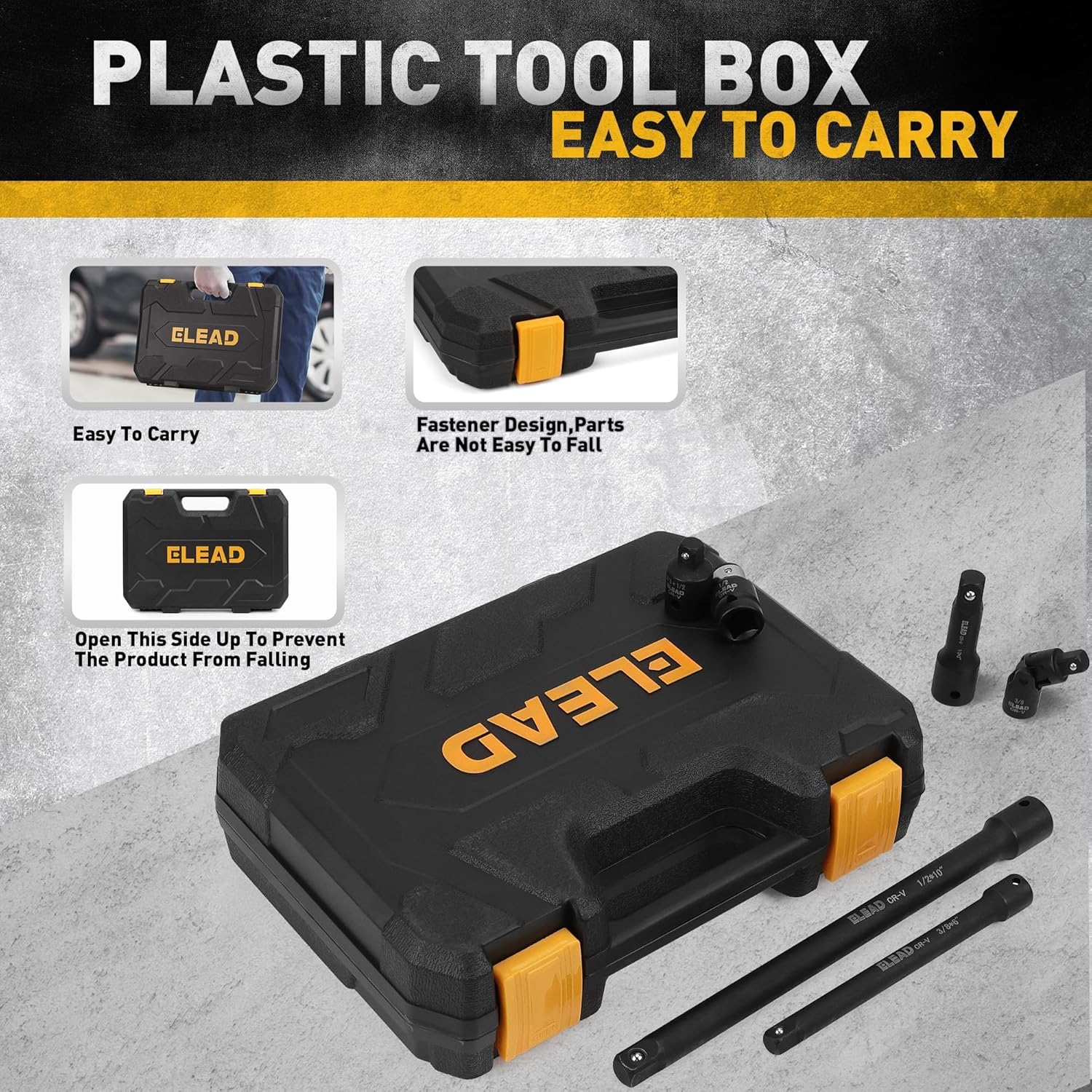 18-Pieces Impact Socket Extension Set & 26-Piece Magnetic Screwdriver & Bit Set