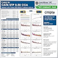 Vista 5 de Cmple - Cable Cat6 1000 pies a granel, cable Ethernet LAN Cat 6, cable de red UTP 23AWG CMR Riser 10Gbps 550 MHz, caja dispensadora de 1000 pies