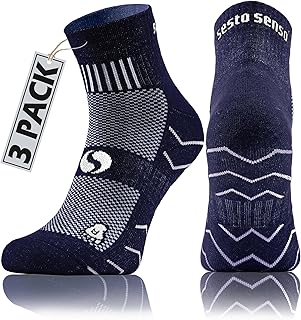 Sesto Senso Calcetines Deporte Colores Mujer Hombre Algodón 3 Pares