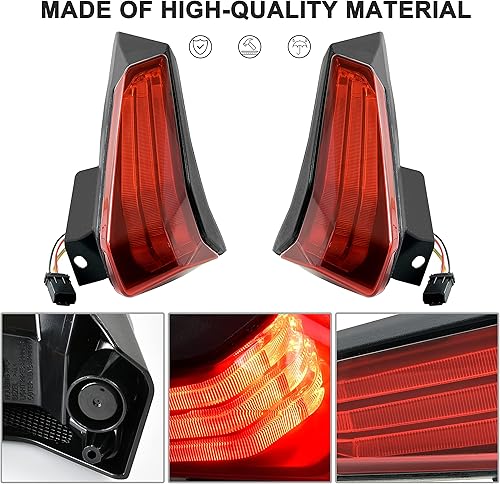 Miniatura 4 de SAUTVS Luces traseras LED para Can Am Ryker 600 900 19-24, luces traseras LED rojas, luces traseras para Can-Am Ryker 600 900 y Ryker Rally