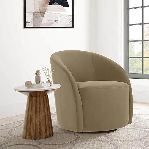 Lifestyle Solutions Briarwood Swivel Accent Chair, Brown