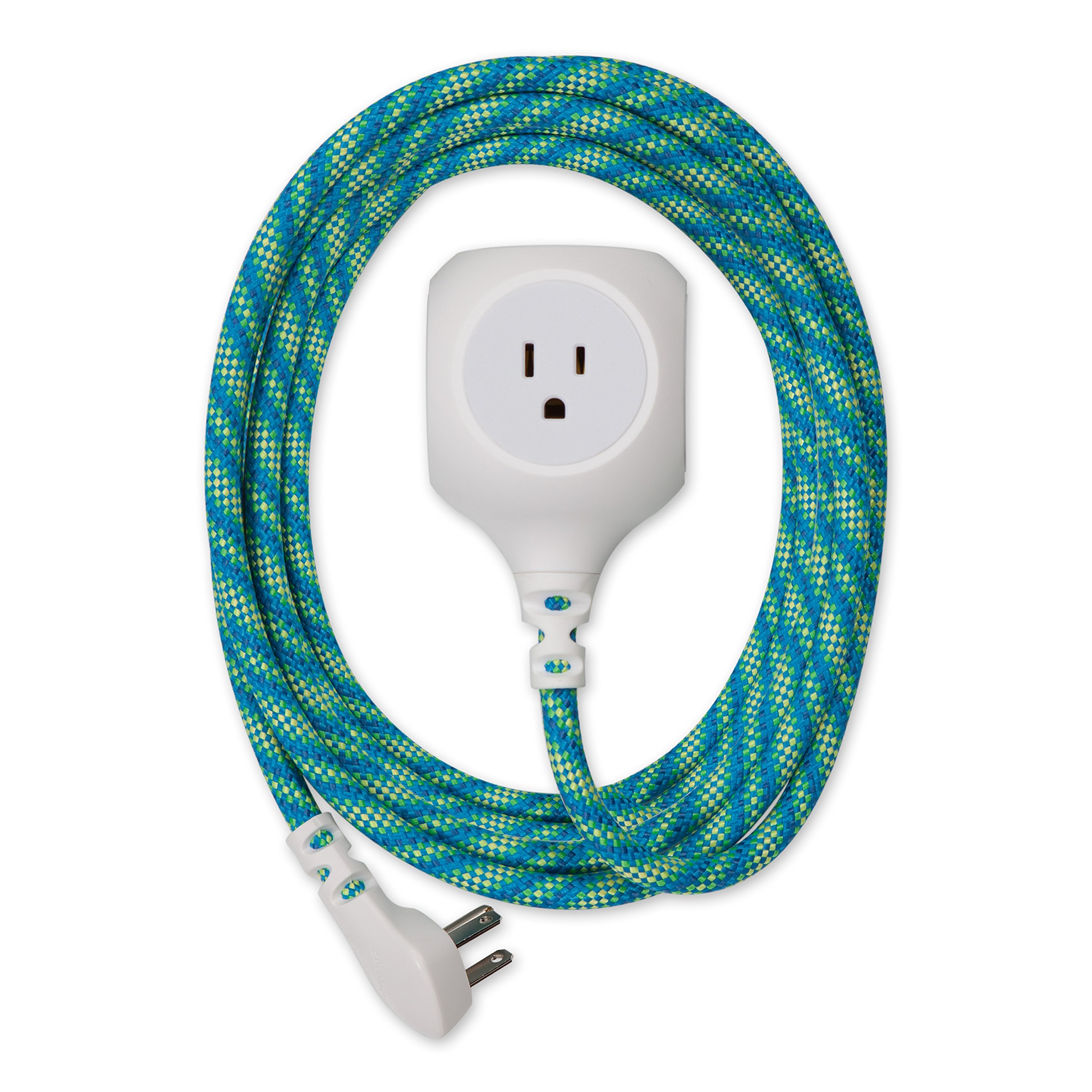 リール Langley PLUGCAST 360 360 Electrical 360480 Habitat Braided Extension Cord w/ 2.4A Dual