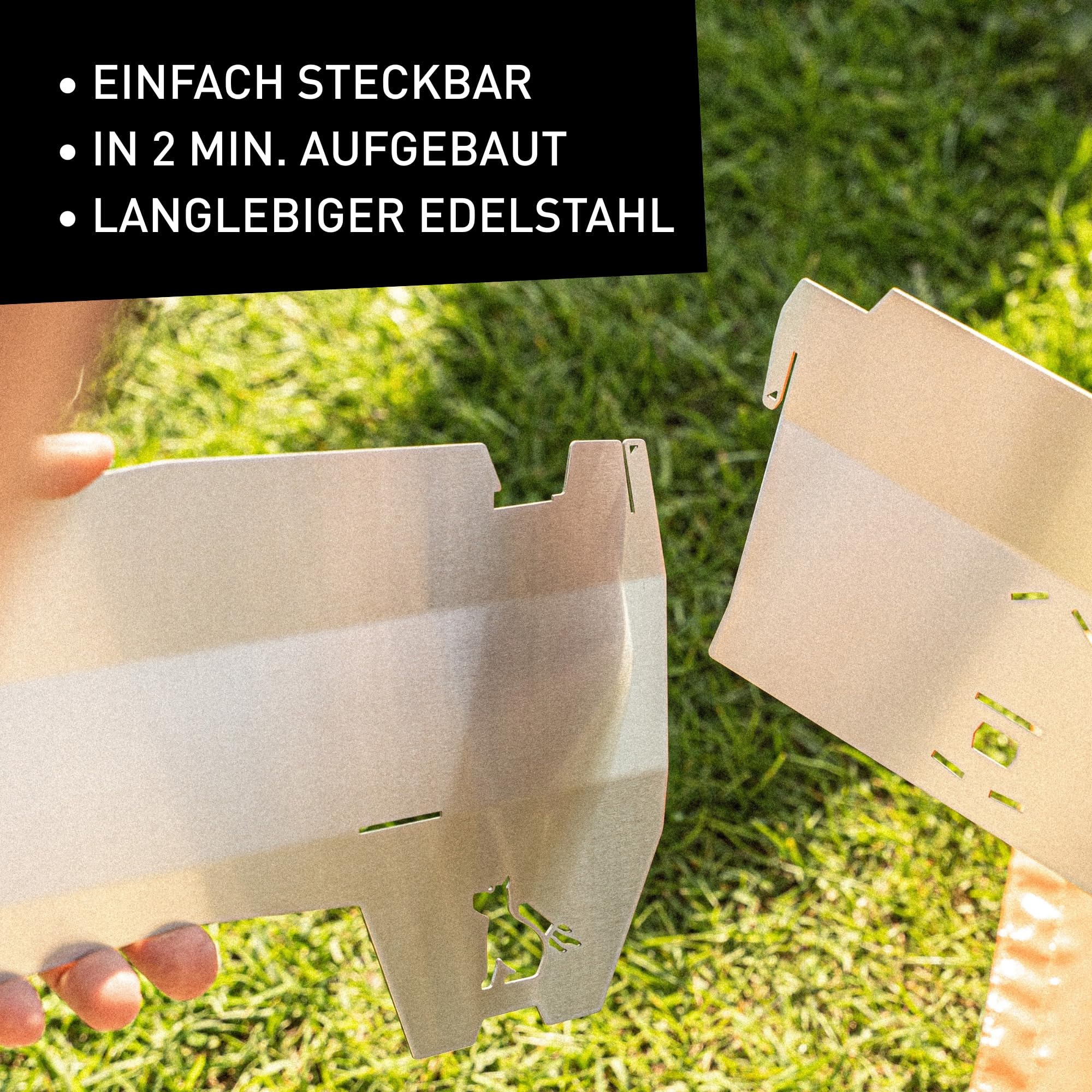 SKOTTI Grill Gas, Camping Grill Gas klein, Ideal für Camping, Festival oder Balkon, Gasgrill für Gaskartuschen, Kleiner faltbarer Campinggrill, Steckbarer Campingkocher für Grillen und Kochen