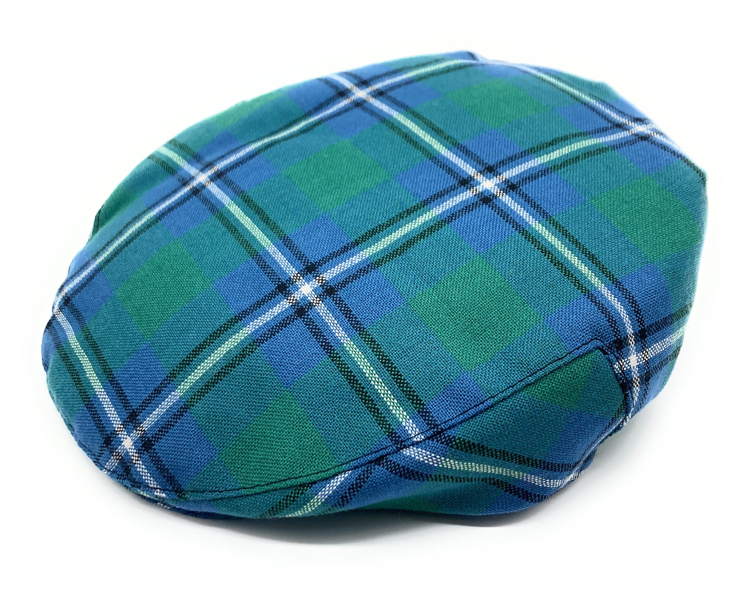 Highland Tweed Men's Multicoloured Gents Pure Wool Irvine Ancient Tartan One Size Flat Cap - Made In Scotland