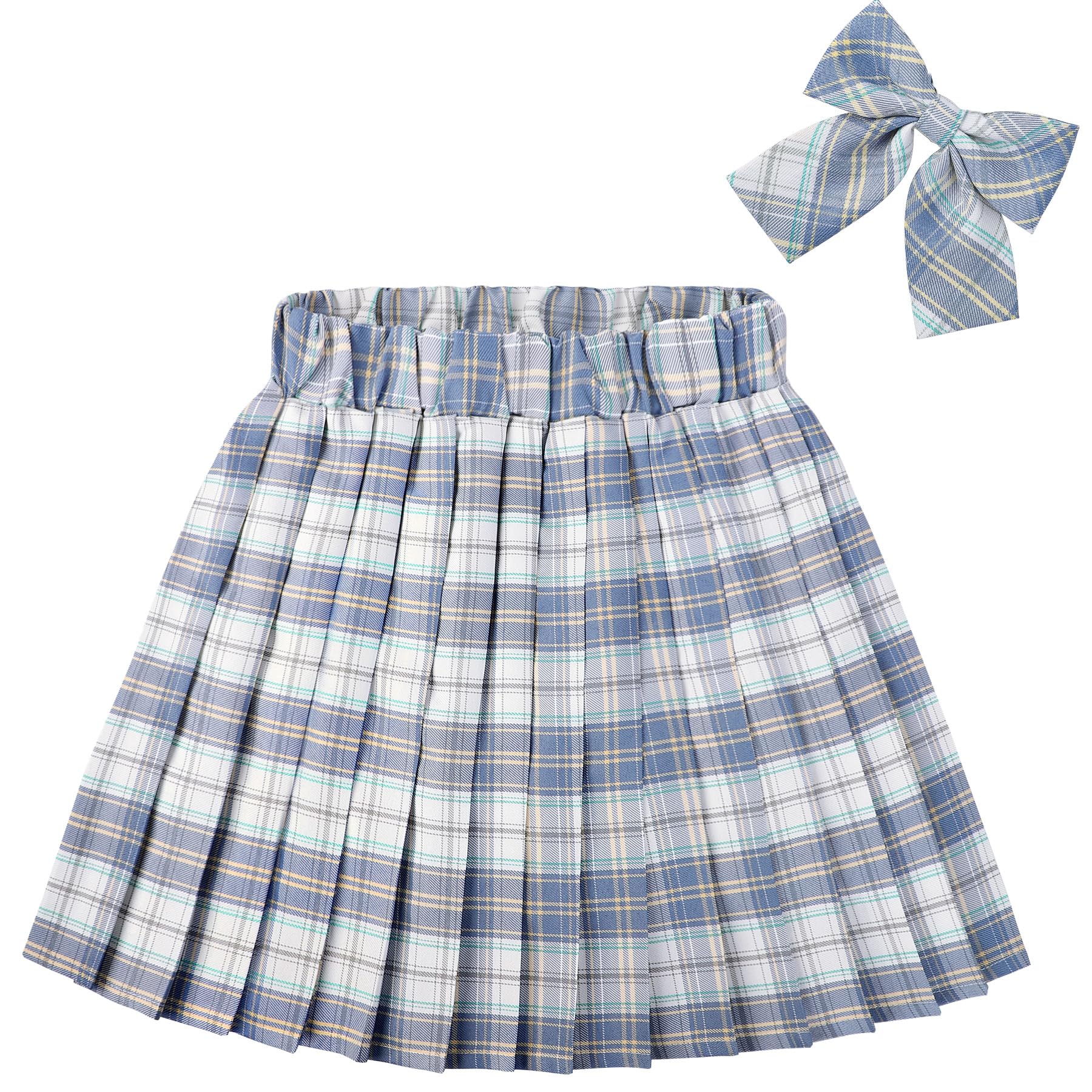 KEREDA Girls Pleated Mini Skirt High Waist Tennis School Uniform Skirts