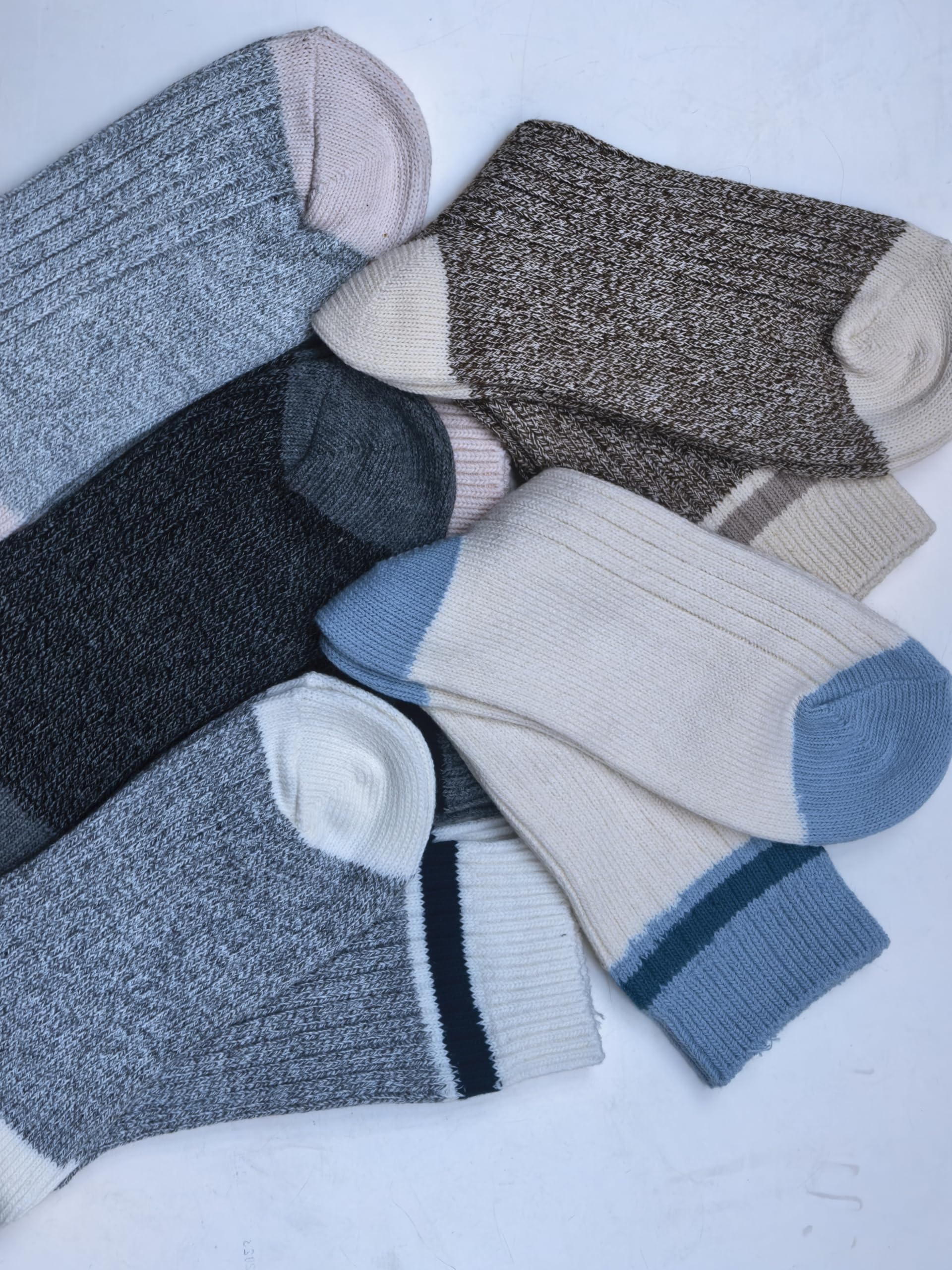 Chaussettes Femme Hiver Lot de 5 Paires – Douces & Chaudes – Style Cozy Tricot – Taille Unique
