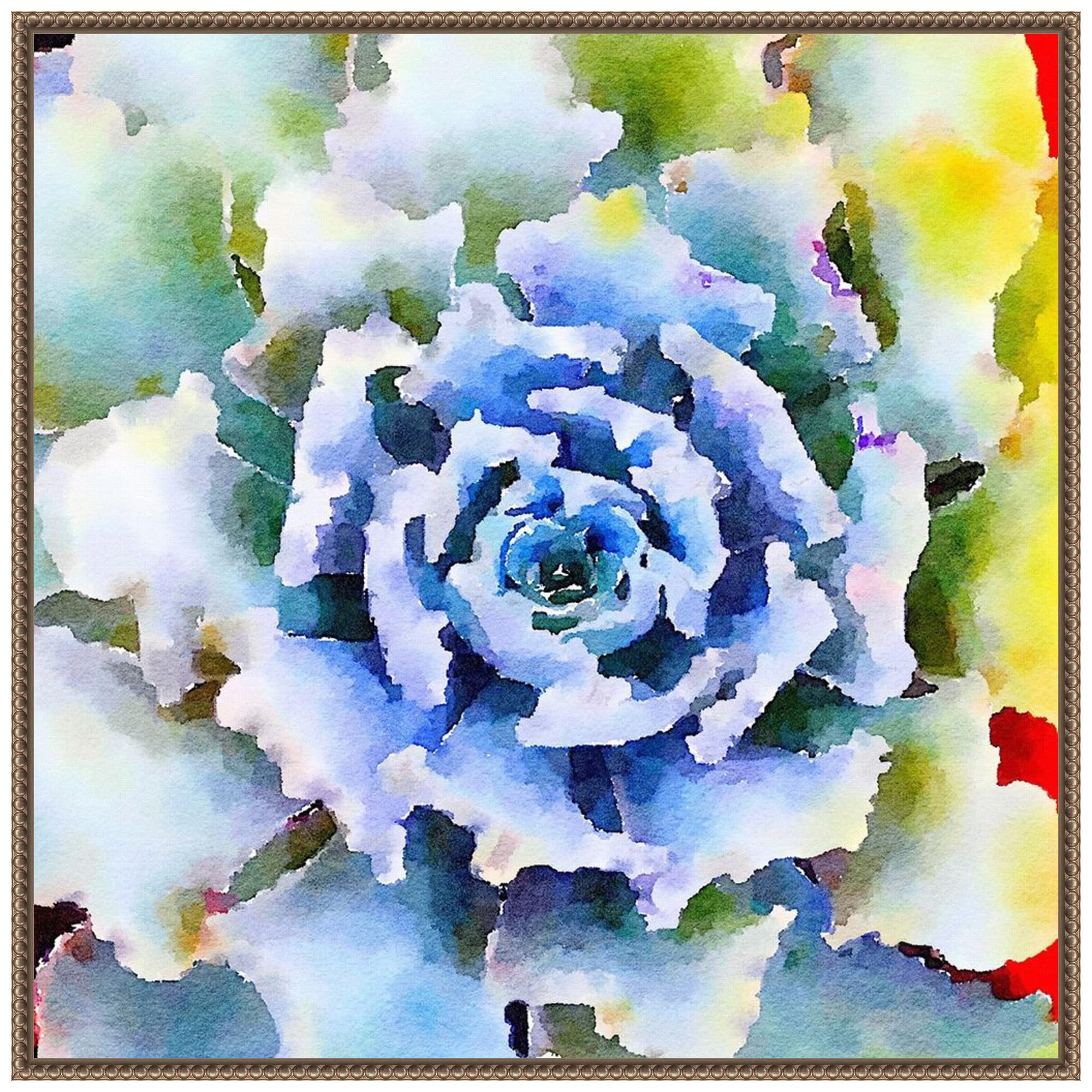 Amanti Art Framed Canvas Wall Art Print (30x30) Succulente VII by Gladle Bolick Float Framed Canvas Art for Wall Decor, Living Room, Bedroom, Bathroom, Kitchen, Office or Business Artwork
