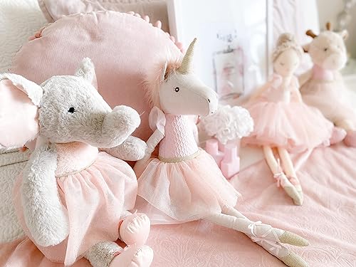 Miniatura 6 de MON AMI Jolie The Unicorn - Muñeca de princesa bailarina de 21 pulgadas, muñeca de peluche de unicornio de peluche, uso como juguete o decoración de