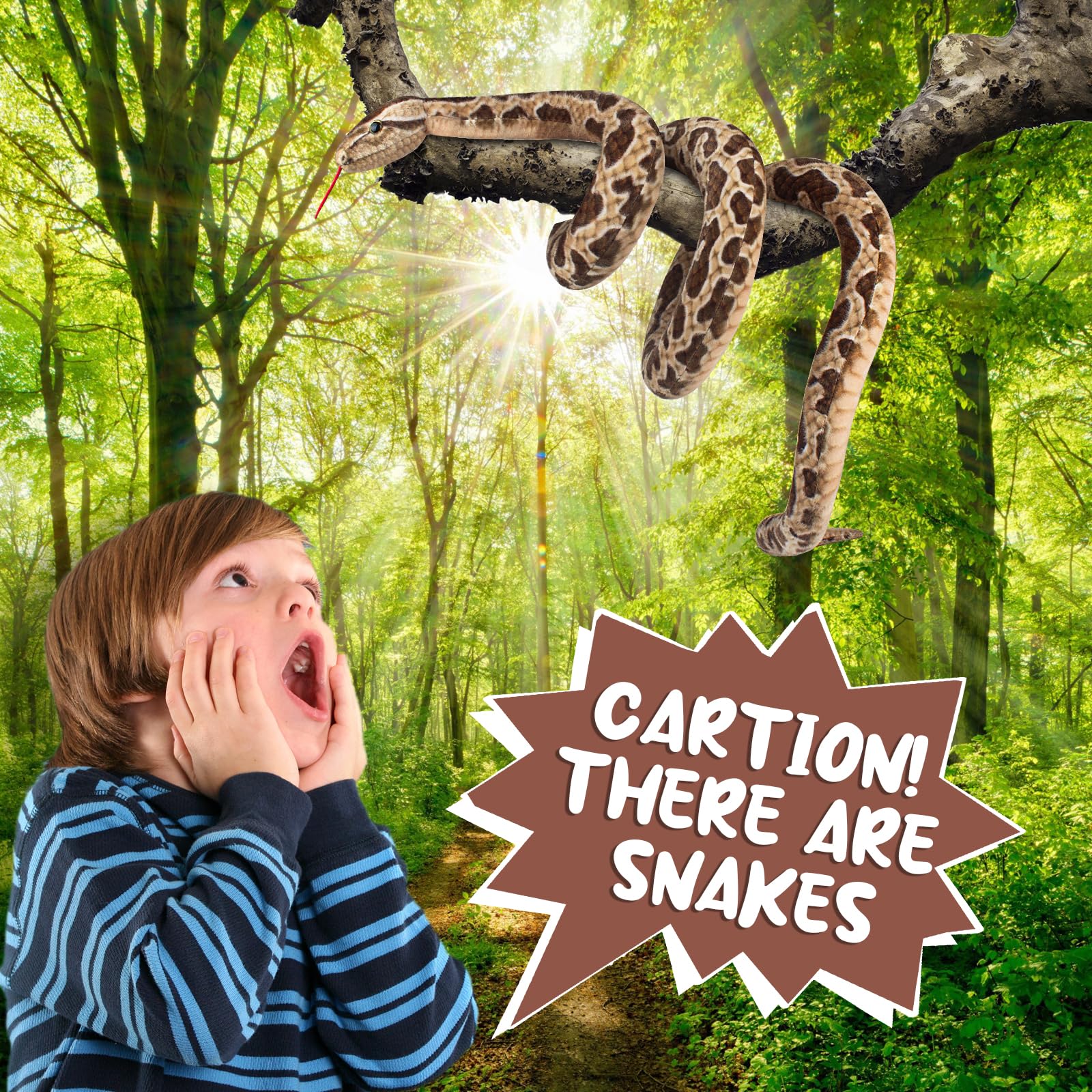 Amazon.com: Hozzi Giant Boa Constrictor Large Stuffed Animal Snake
