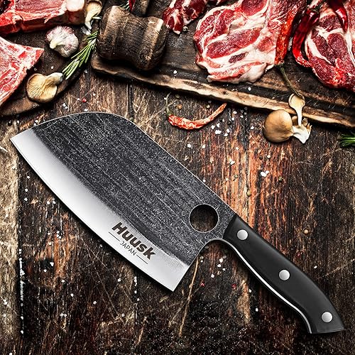 Miniatura 7 de Paquete de cuchillos japoneses mejorados, cuchillo serbio forjado a mano y cuchillo para cortar con hoja premium ultra afilado, para cocina y uso al