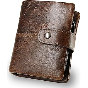 Amazon | [INSPNALL] 財布 メンズ 2つ折り 牛革 二つ折り 財布 本革