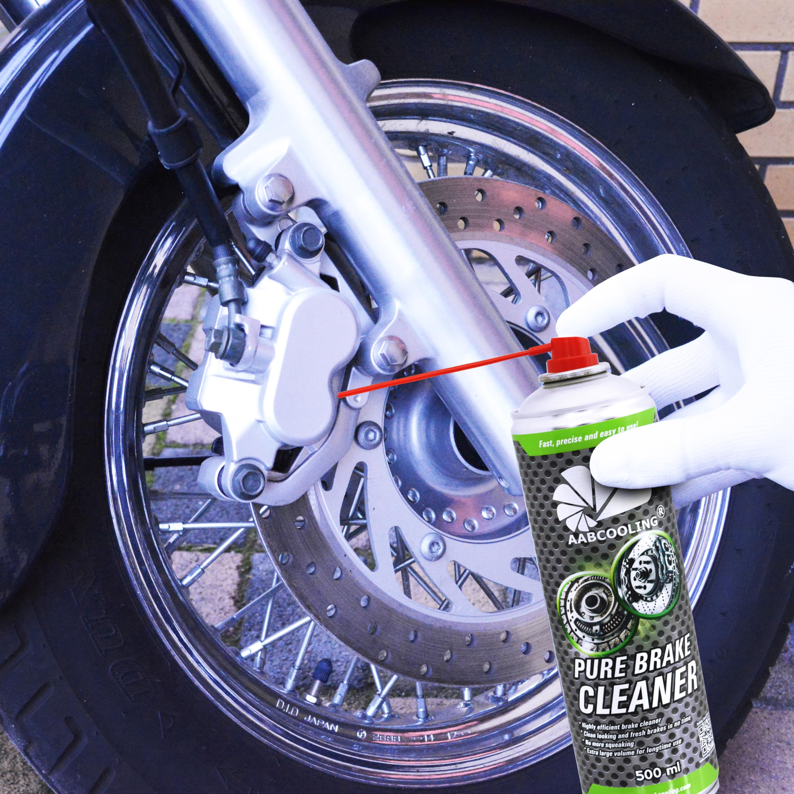 AABCOOLING 24x Spray de Limpieza para Motor & Frenos 500 ml – Desengrasante Potente, Prepara superficies antes del montaje, Limpieza de componentes del embrague y carcasas, carburador y EGR externa