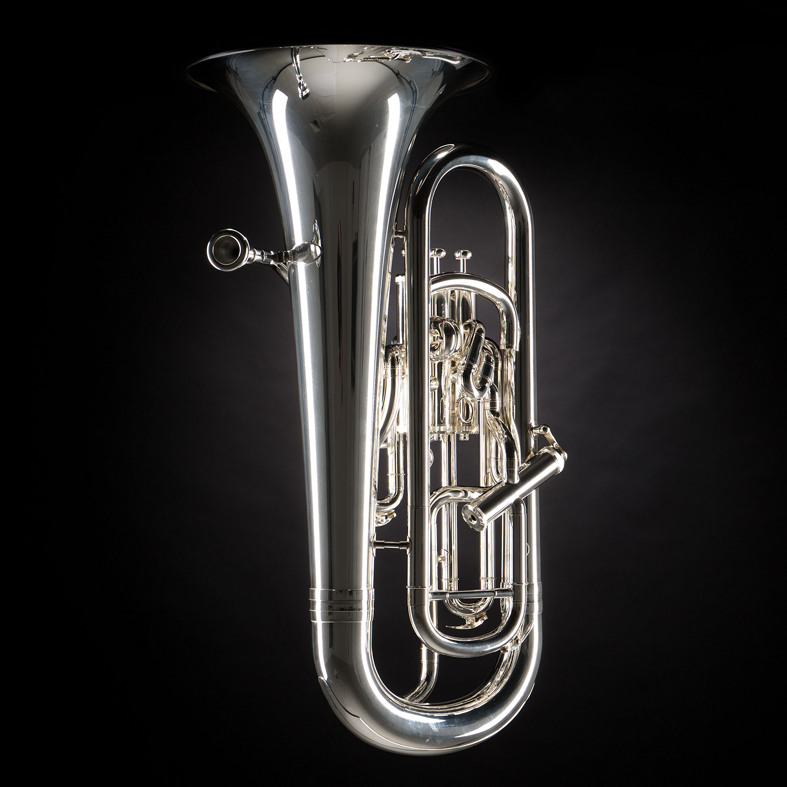 Monzani MZEP-1150S Bb-Euphonium, Vollkompensiertes Messinginstrument, Leichte Ansprache, Voll, Warmer Ton, Unproblematische Intonation, Inklusive Mundstück und Hardcase