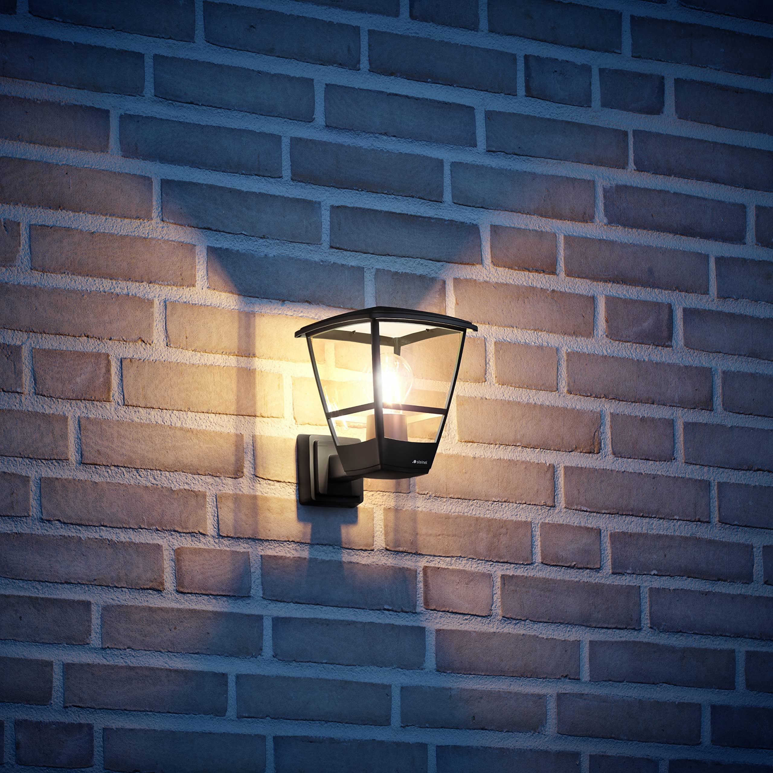 Steinel 084752 Zewnętrzna Lampa Ścienna L 10, E27, Czarna