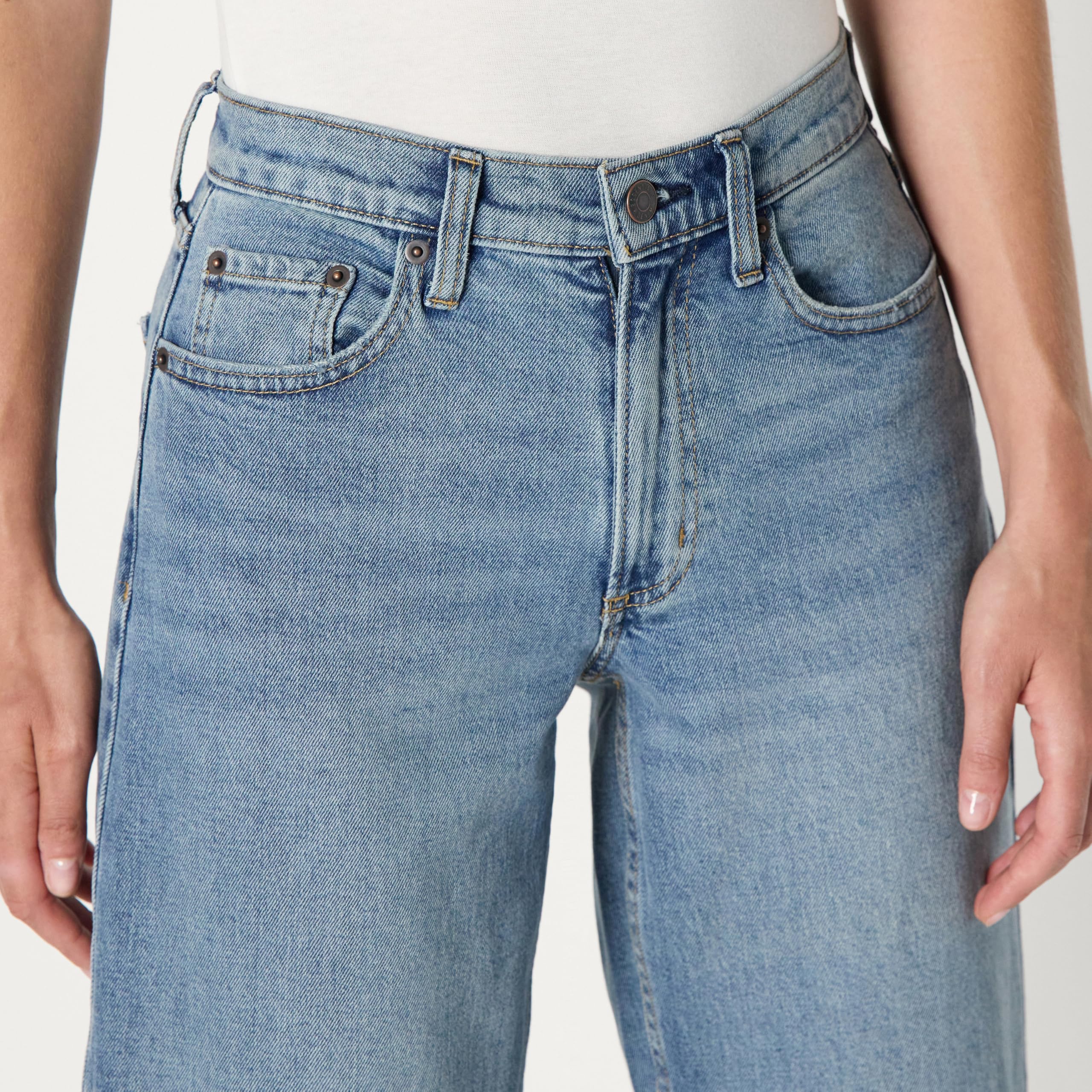 Amazon Essentials Jean Jambes Ballons, Taille Haute Femme