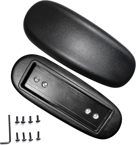 MySit Almohadillas de repuesto para reposabrazos de silla de oficina, universal, 4 pulgadas, 5.5 pulgadas, orificio de montaje (juego de 2), color