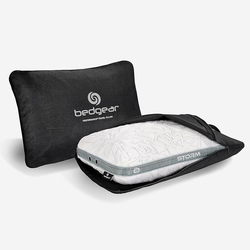 Storm Performance Pillow, Cooling Pillow for Side Sleepers, Medium Firm Support, Ver-Tex Cooling Cover, Air-X Mesh, Washable - Travel Size