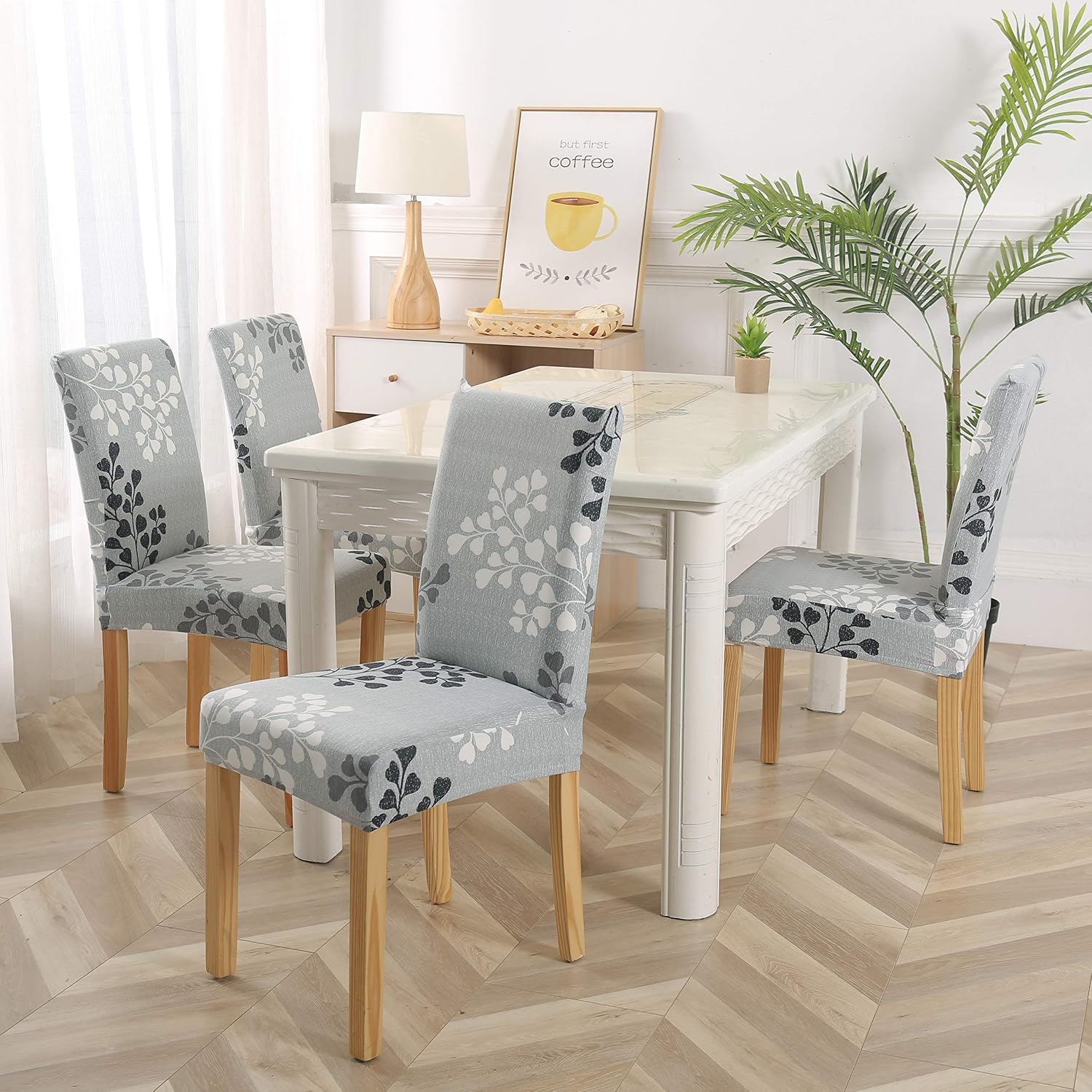 TEERFU Dining Room Chair Covers Slipcovers Set of 4 - Image 4