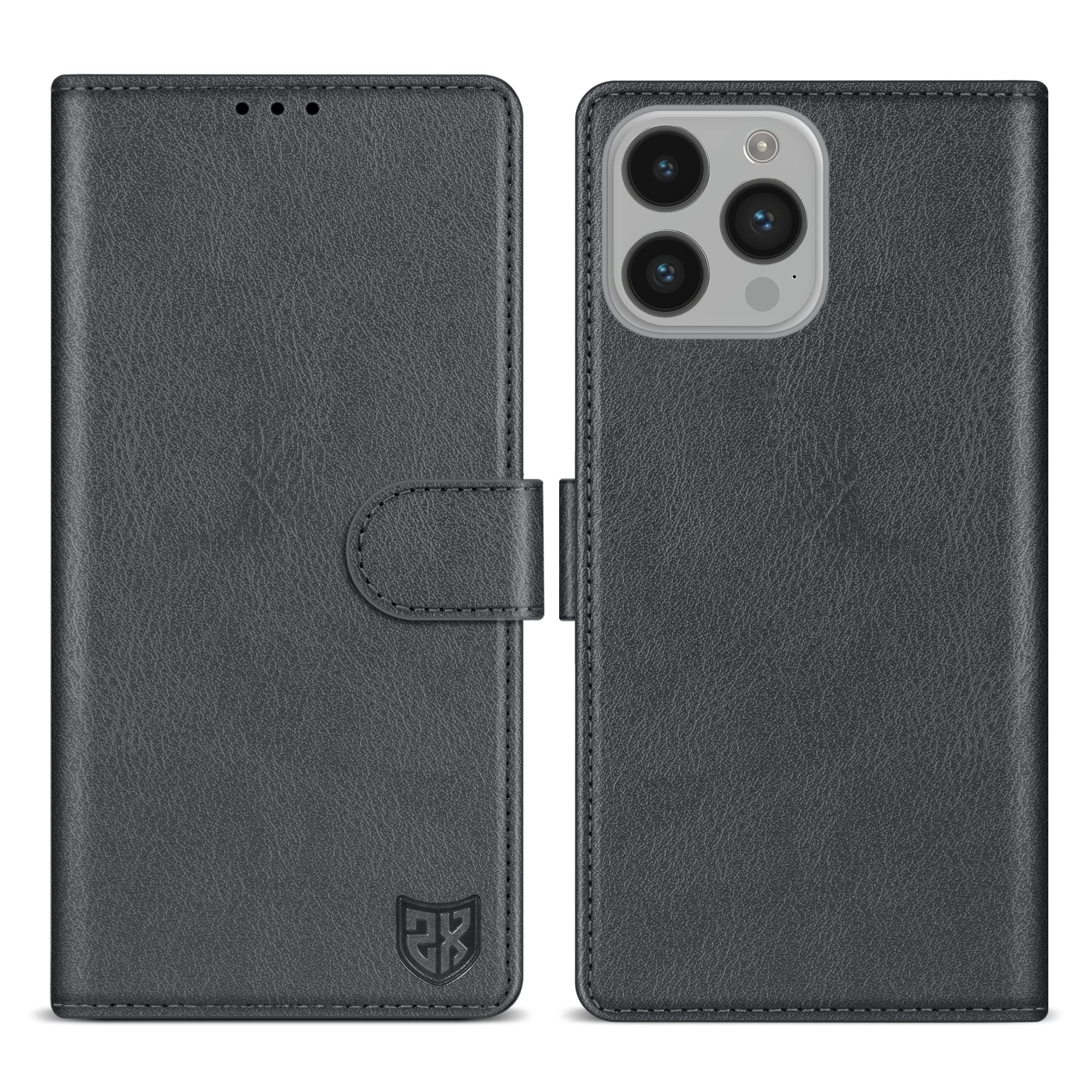 ZZXX for iPhone 14 Pro Wallet Case with [RFID Blocking] Card Slot Kickstand Magnetic Closure Leather Flip Fold Protective Phone Case for iPhone 14 Pro