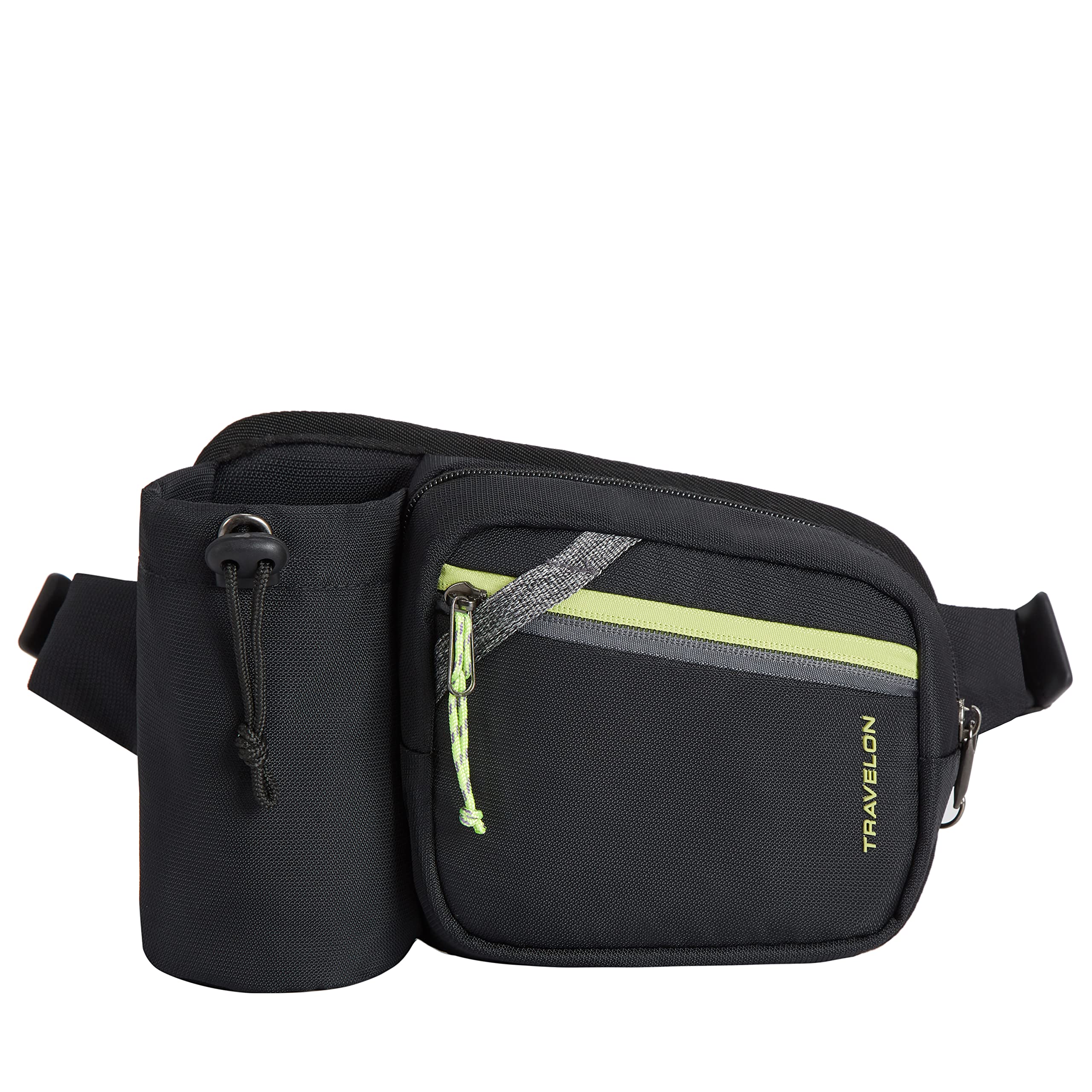 Travelon Greenlander-Riñonera antirrobo, Unisex Adulto, Negro Azabache