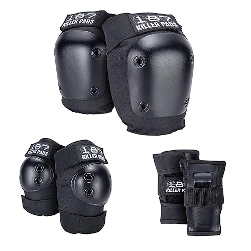 187 Killer Pads Six Pack Pad Set, Elbow Pads, Knee Pads, and Wrist Guard