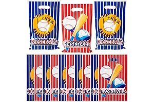 AwserTantue 50-Pack Baseball Party Favor Bags: Essential Goodie Keepers for Baseball-Themed Celebrations