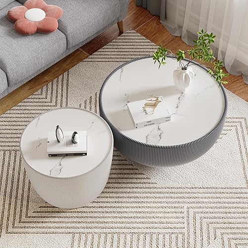 Miniatura 102 de Mesa de centro rústica marrón para sala de estar, mesas centrales rectangulares, moderna y elegante mesa de cóctel de madera para oficina en casa -