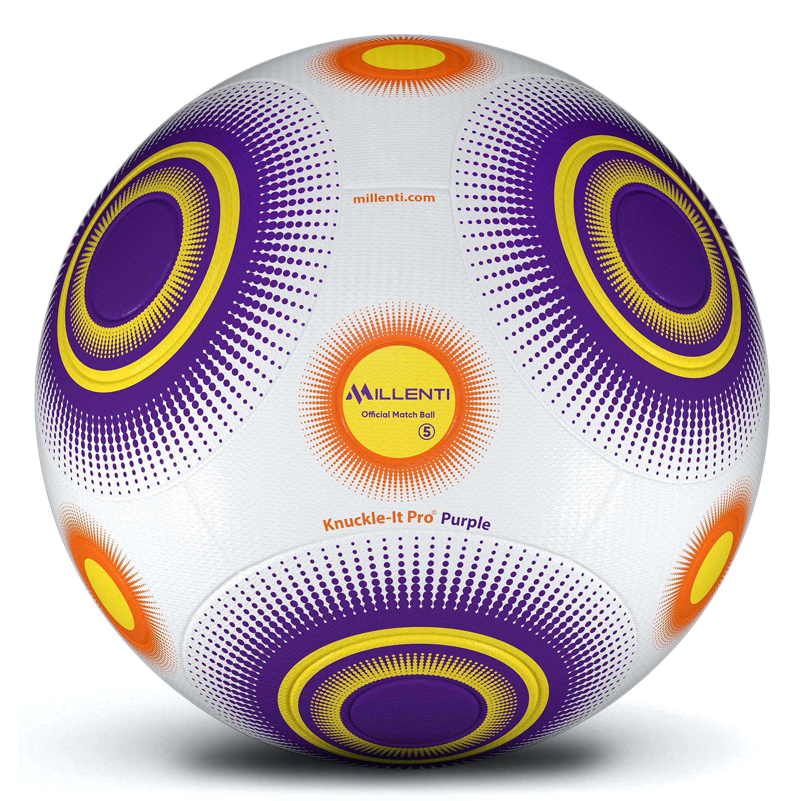 Millenti KnuckleIt Pro Match Boys/Girls Thermal Soccer Ball Purple