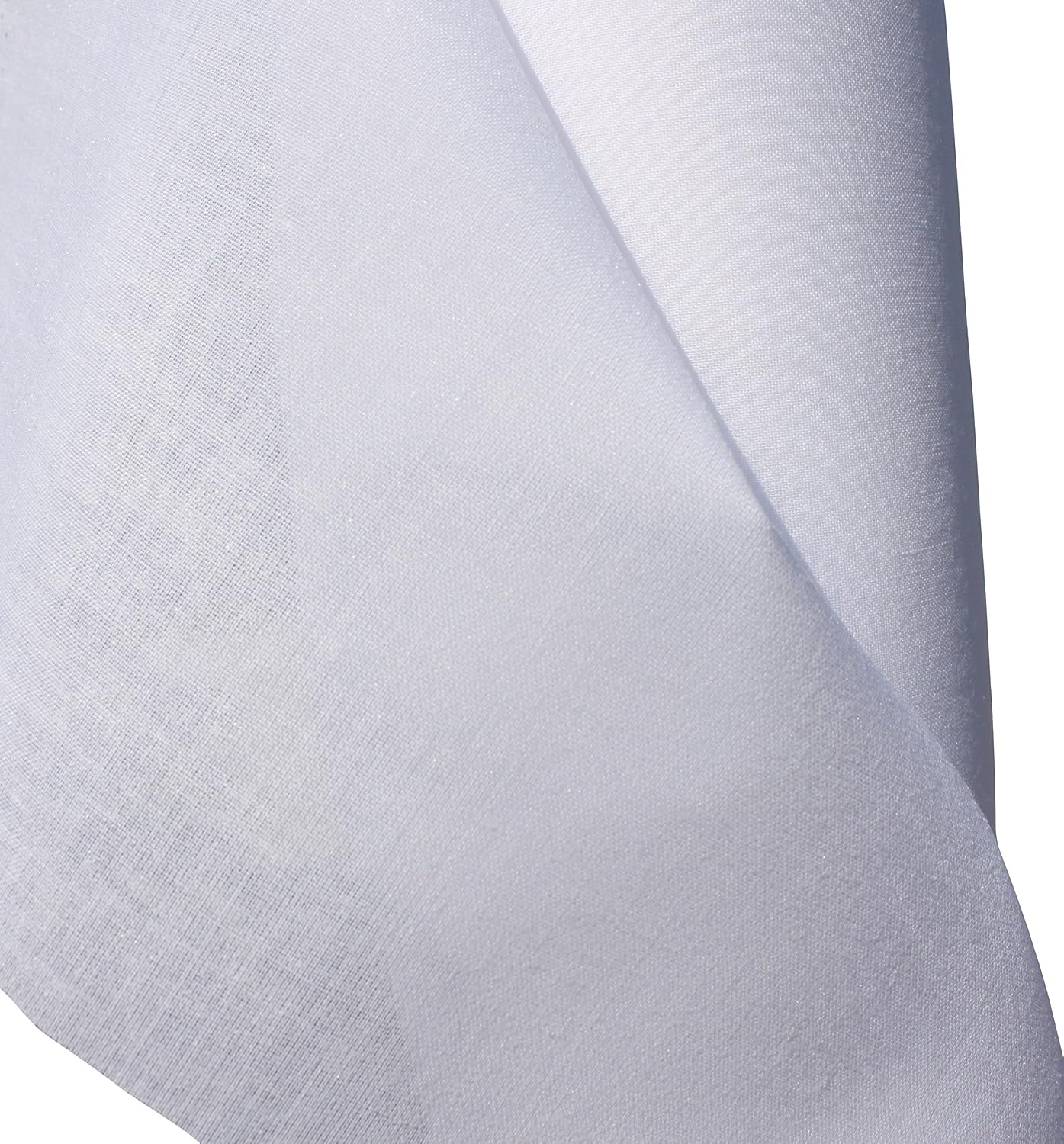 LUCKY Brand Fusible Interfacing, Iron On Patch for Sewing Fabric with Glue Coating - Lightweight Strong Patches, Woven Interface Material Thin White 55 Inch X 1 Yard