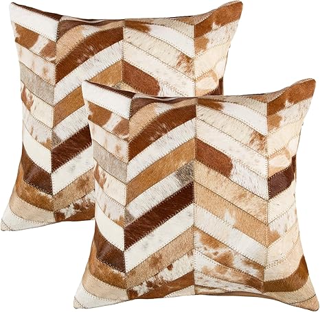 cowhide pillows amazon