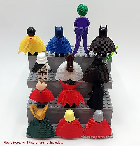 Miniatura 3 de Brick Loot Capas de superhéroe para minifiguras de Lego, juego de 35 piezas para minifiguras de Lego, accesorios de héroe de acción para niños y